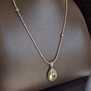 LAGOS Sterling Silver & 18K Teardrop Pendant necklace